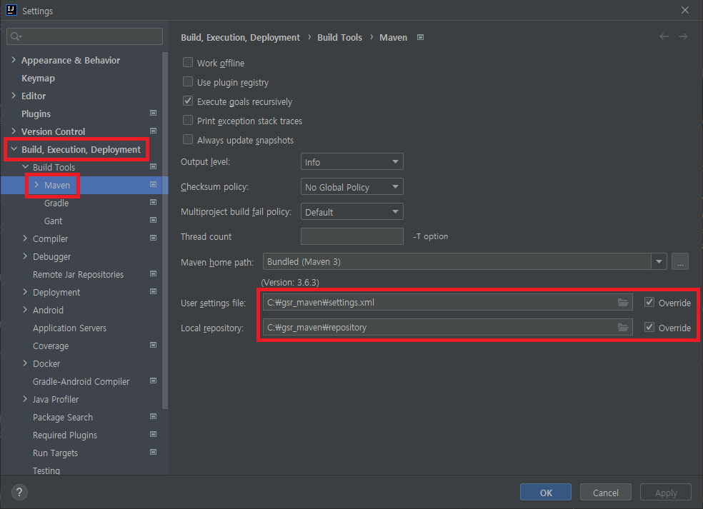 IntelliJ Maven Repository 